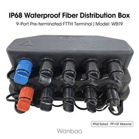 Cajas de Conexión de Fibra Óptica FTTH Preconectorizadas IP68 1X8 CTO