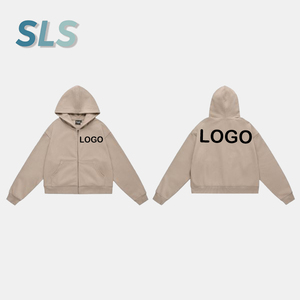 Felpa con Cappuccio Unisex all'Ingrosso, Stile Vintage High Street, 100% Cotone, Felpe con Zip per Uomo - Product Image 1