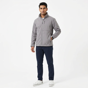 High Quality Men OEM Softshell <b>Jacket</b> Custom Design Winter Work Wear <b>Fleece</b> <b>Lined</b> Zip up Soft Shell <b>Jacket</b> - Product Image 1