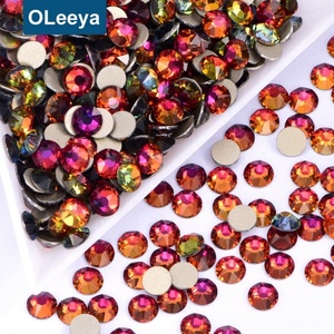 Blingbling Various Colors Flatback Loose Glass Non Hotfix Crystal 3D Nail Art Rhinestone - Product Image 2