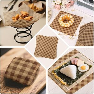 White Brown Color Greaseproof Wrap Eco-friendly <b>Sheets</b> for Sandwich & Bakery - Product Image 4