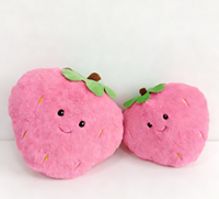 Groothandel Superzachte Aardbei Pluche Speelgoed Kinderen Gevulde Fruit Poppen met PP Katoen Vulling Cadeaus en Woonaccessoires