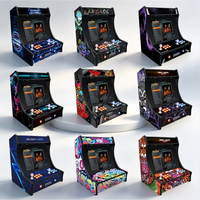 Console de jeu de table portable tout-en-un 19 pouces pour deux joueurs, machine d'arcade commerciale à monnayeur avec double joystick