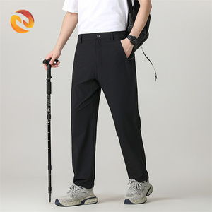 Pantalon <span class=keywords><strong>chino</strong></span> stretch coupe ajustée pour hommes pantalon uni pour fitness tenue décontractée droite pour garçons tenue de cérémonie - Product Image 2