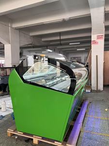 Vetrina Refrigerata Commerciale per Gelato Italiano 220V Monotemperatura con <span class=keywords><strong>Porta</strong></span> in Vetro LED per Esposizione Gelati e Dessert - Product Image 4
