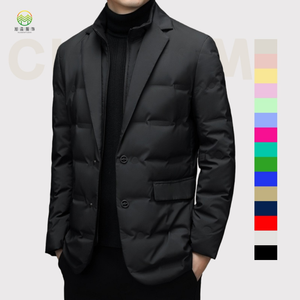 Pakaian bisnis pria, kualitas tinggi kasual setelan musim dingin tahan angin dan tahan air jaket ringan kain kanvas - Product Image 1