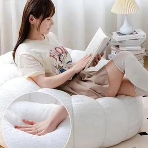 かぼちゃ型 シングル レイジーソファ モダンタフテッド ビーズクッション リクライニング 快適 小型ソファ リビング/寝室用 - Product Image 6