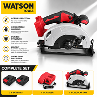 Kit de scie circulaire sans fil avec 2 batteries et chargeur, fabrication en usine, OEM ODM, vente en gros