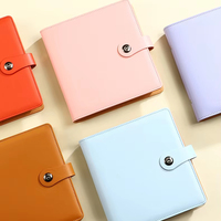 Nouveau cuir PU économie d'argent livre stockage Clip cahier banque reliure à feuilles mobiles cahier de dépôt avec boucle magnétique mot de passe
