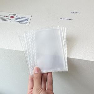 Pemegang kartu PVC transparan ukuran besar daun longgar Mini 3 cincin pengikat anggaran dengan amplop uang - Product Image 6