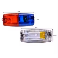 Luz de Advertencia para Ciclismo Nocturno, Luz LED de Seguridad Roja y Azul, Lámpara Intermitente de Hombro