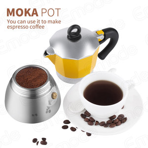<span class=keywords><strong>6</strong></span> <span class=keywords><strong>tasses</strong></span> Pot à expresso en aluminium Moka Pot à café Moka expresso Latte percolateur poêle Top cafetière Pot Logo personnalisé - Product Image 3