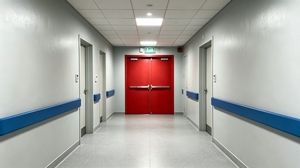 <span class=keywords><strong>Porta</strong></span> Tagliafuoco in Acciaio <span class=keywords><strong>a</strong></span> Doppia Anta Certificata UL 180 Minuti con Barra Antipanico per Uscita di Emergenza, Protezione da Fumo e Incendio - Product Image 3