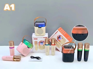 Bán Buôn Sang Trọng Màu Xanh Răng KTV Hệ Thống Karaoke Thông Minh Ánh Sáng Âm Thanh Máy Độc Đáo Sang Trọng Microphone Đồ Chơi Loa Không Dây - Product Image 4