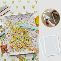 Couverture décorative pour scrapbooking de haute qualité, en matériau PET, avec adhésif, pour cartes à faire soi-même, pour la création de cartes