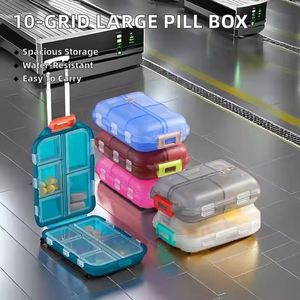 Custom Logo Portable PP Eco-Friendly Travel Pill Organizer with 10 Grids Medicine Storage for Kitchen Use - Product Image 2