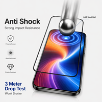 Verre trempé ultra-résistant pour iPhone 17 Pro Max, protection d'écran antichoc 45KG, verre ACG japonais de qualité supérieure, vente en gros