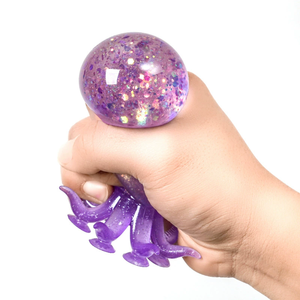 Puzzle transfrontalier anti-stress pieuvre à ventouse avec expressions amusantes, jouet musical à presser en pectine dorée, modèle de jouet pieuvre à ventouse anti-stress - Product Image 4