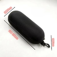 Approvisionnement d'usine Portable EVA Zipper Riding Boîte de lunettes de soleil Étui à lunettes à clipser pour l'extérieur avec fermeture à glissière