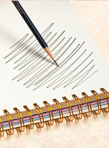 Carnet de dessin A4 à couverture rigide 3 mm, imprimé floral, épaissi 160 g, pages vierges, lignes perforées, carnet de croquis 8K, carnet de gribouillage 16K, reliure spirale - Product Image 4