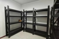 Étagère de stockage robuste pour entrepôt, étagère métallique réglable à 4 niveaux, capacité de 500 kg par niveau, rayonnage industriel