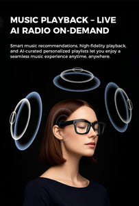 Gafas Inteligentes M01, <span class=keywords><strong>Cámara</strong></span> <span class=keywords><strong>de</strong></span> 500W, Video, Reconocimiento <span class=keywords><strong>de</strong></span> Imagen por IA, Traducción en Tiempo Real, Llamadas ChatGPT y Auriculares Integrados - Product Image 6