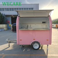 Wecare Chine – Chariot de restauration mobile d'extérieur compact pour hot-dogs, café, glaces – Mini camion de cuisine sur roues entièrement équipé