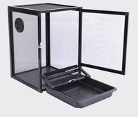 Escalade animaux de compagnie élevage boîte Cage en alliage d'aluminium Cage changement Dragon Dragon lézard lézard lézard isolation escalade boîte pour animaux de compagnie