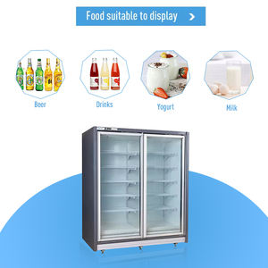 Best Price Wholesale Commercial Single-Temperature Refrigerators Freezers Glass <b>Door</b> Air Cooling Mode Refrigerated Display Cases - Product Image 2