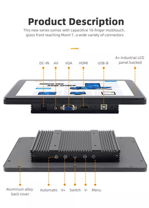 จอสัมผัสแบบ Capacitive ขนาด 10.1 นิ้ว แบบพกพา รองรับการสัมผัสหลายจุด จอ LED สำหรับอุตสาหกรรม - Product Image 5