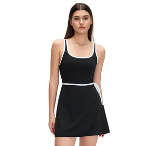 Robe de tennis pour femme avec coussinets de poitrine, respirante, pour yoga et tennis, ensemble deux pièces - Product Image 4