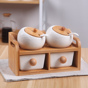 Ensemble de pots à épices nordiques, bouteilles à assaisonnements, pots à épices japonais en céramique pour la maison - Product Image 3