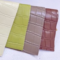 Tas Koper Ramah Lingkungan dari Kulit PU Motif Garis Bambu dan Tekstur Kulit Buaya GQ8057 Ketebalan 0.8mm Pasokan Langsung dari Pabrik