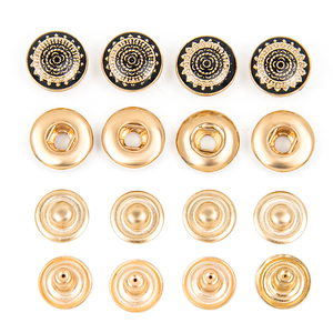 กระดุมโลหะผสมสังกะสีชุบเคลือบพร้อมโลโก้สั่งทำสำหรับอุปกรณ์ตกแต่งเสื้อผ้า - Product Image 3