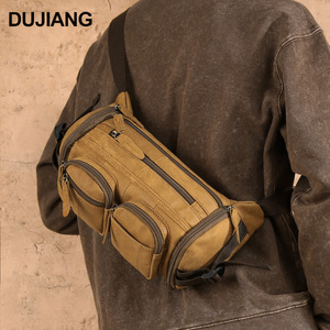 กระเป๋าคาดหน้าอกผู้ชายดูเจียงหนังแท้ความจุขนาดใหญ่ชุดอเนกประสงค์สำหรับทุกวัน - Product Image 2