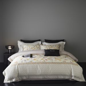 Parure de lit verte élégante avec housse de couette et taies <span class=keywords><strong>d</strong></span>'oreiller imprimées numériquement grand format pour adultes – Fournisseur - Product Image 5
