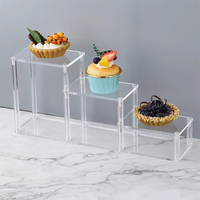 Présentoir de sol personnalisé en forme d'escalier, unité de présentation en acrylique pour jouets, figurines, bijoux et maquillage, en forme d'échelle