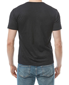 Vente en gros Chemise Henry d'été décontractée de couleur unie à manches courtes pour homme T-shirt de sport coupe ajustée - Product Image 6