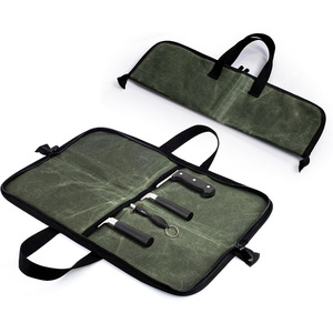 Bolsa de Chef Portátil, Estuche para Cuchillos, Organizador de Utensilios de Cocina para Exteriores, Bolsa de Transporte Rectangular con Cierre para Camping y Picnic - Product Image 5