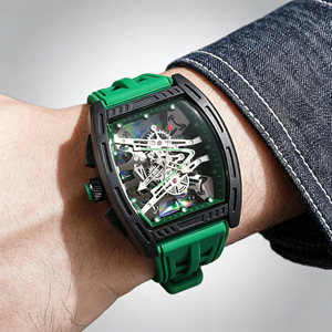 Orologio al Quarzo da Uomo Richard con Quadrante Traforato e Cinturino in Silicone, Display a Lancette, Ecologico - Disponibile all'Ingrosso - Product Image 4