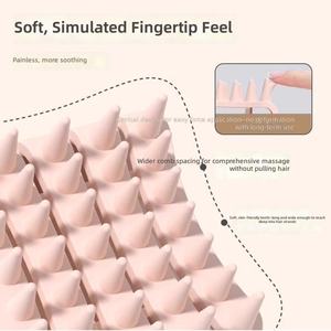 Deep cleaning scalp comb Anti-itching hair washing Scalp and hair <b>tool</b> Non-damaging hair washing brush - Product Image 3
