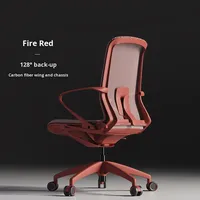 Chaise de bureau ergonomique moderne, chaise de direction à dossier haut en maille, chaise de bureau en maille avec appui-tête et accoudoirs réglables