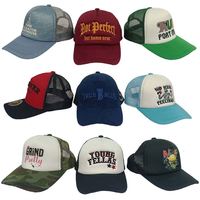Gorra de malla de esponja personalizada al por mayor de fábrica, gorra publicitaria con logotipo personalizado, gorra bordada impresa al por mayor, visera de verano.