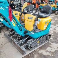 Mini pelle Kubota U008 originale et d'occasion mini pelle hydraulique sur chenilles 0.8 tonnes petite pelle Kubota d'occasion