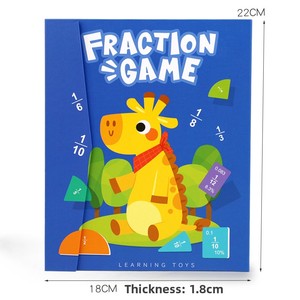 Jeu de société CPC CE EN71 <span class=keywords><strong>Fraction</strong></span> Board Game, jouet éducatif mathématique pour la salle de classe et la maison, OEM/ODM bienvenus - Product Image 4