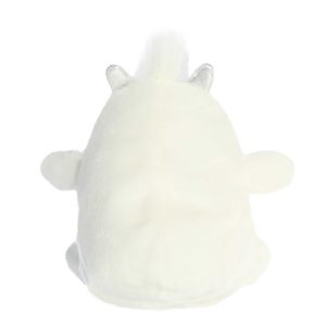 Lindo Peluche <span class=keywords><strong>de</strong></span> <span class=keywords><strong>Yeti</strong></span> Blanco, Muñeco <span class=keywords><strong>de</strong></span> Peluche <span class=keywords><strong>de</strong></span> Monstruo <span class=keywords><strong>de</strong></span> Nieve <span class=keywords><strong>de</strong></span> Dibujos Animados con Cuernos Plateados - Product Image 3