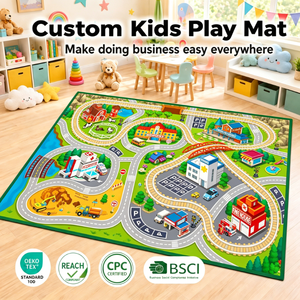 Tappeti Morbidi per Camerette <span class=keywords><strong>Bambini</strong></span> su Misura, Tappeti in Peluche Colorati per Stanze dei <span class=keywords><strong>Bambini</strong></span>, Tappetini Decorativi per Area Giochi - Product Image 1