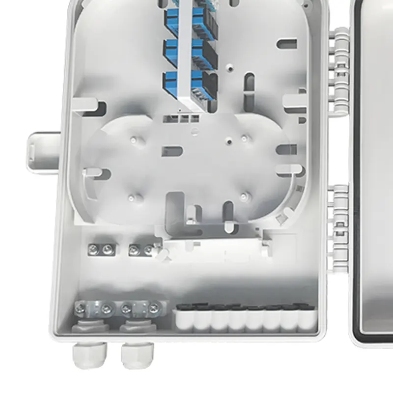 תיבת מסוף סיבי FTTH 16 ליבות תיבת חלוקת סיבים אופטיים עמיד למים FTTH BOX עיצוב חדש באיכות גבוהה