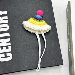 Chapeau en peluche pour hamster fait à la main au crochet, chapeau tricoté à la main, chapeau de voyage pour suiveur de <span class=keywords><strong>sucre</strong></span>, chapeau miniature mignon pour animaux de compagnie - Product Image 3