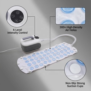 Tapis de bain à bulles électrique portable réglable sur 6 niveaux avec plus de 300 buses pour une relaxation musculaire profonde et une hydrothérapie - Product Image 2